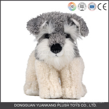 YK ICTI Approved Toy Factory Plush Soft Toy Stuffed Schnauzer Dog
